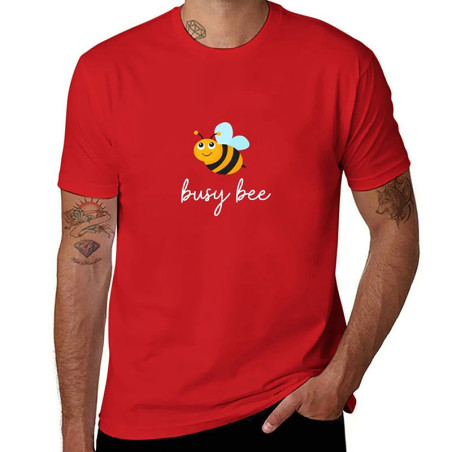 T-Shirt Homme 'Busy BEE' | Motif Abeille Drôle & Mignon