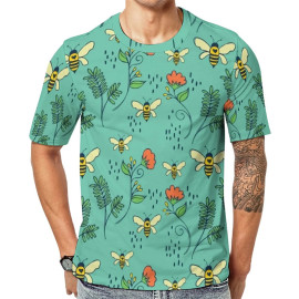 T-shirt Abeille pour Homme 'Jardin Sauvage'