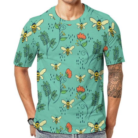 'Wild Garden' Bee T-Shirt | Cute Graphic Tee for Nature Lovers