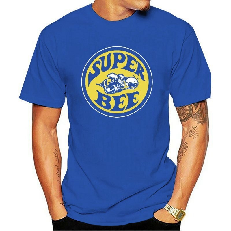 T-Shirt Homme Abeille Super Bee à manches courtes Bleu