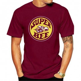 T-Shirt Homme Abeille Super Bee à manches courtes Burgundy