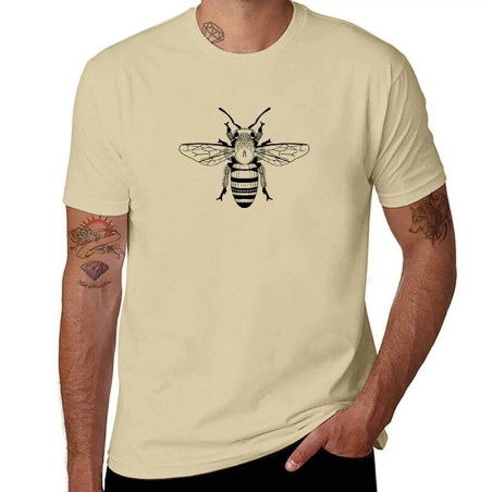 Minimalist Bee T-shirt | Cute Modern Graphic Tee for Women