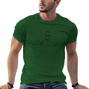 Magnifique T-shirt Abeilles au design minimaliste pour Homme Bee Kind !
