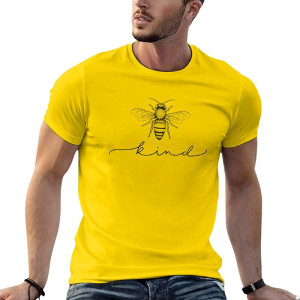 Magnifique T-shirt Abeilles au design minimaliste pour Homme Bee Kind !