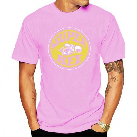 T-Shirt Homme Abeille Super Bee à manches courtes Rose
