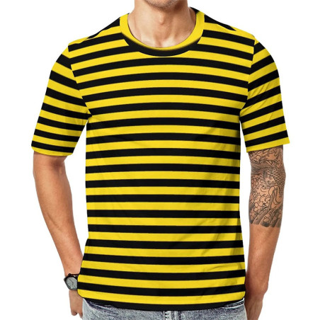 Cute Bee Striped Tee - Yellow & Black Shirt | 1001bees.com