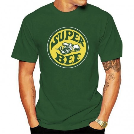 T-Shirt Homme Abeille Super Bee à manches courtes Vert Kaki