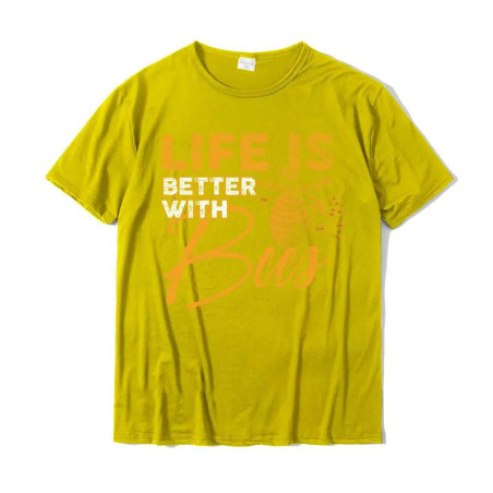 Camiseta Abeja "Life is Better with Bees" - Algodón Cómodo