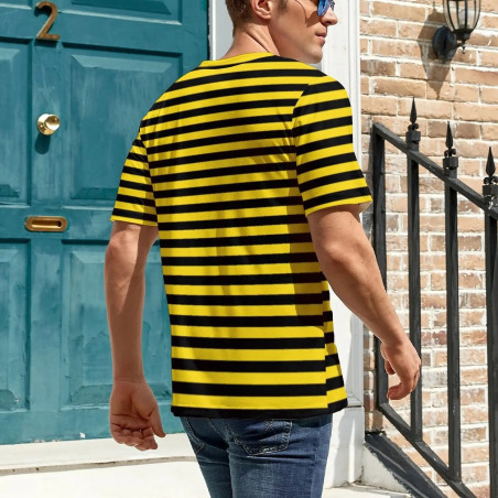 Cute Bee Striped Tee - Yellow & Black Shirt | 1001bees.com