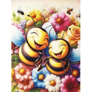 5 modèles de T-shirt abeille manches courtes Abeilles réalistes en couleur !