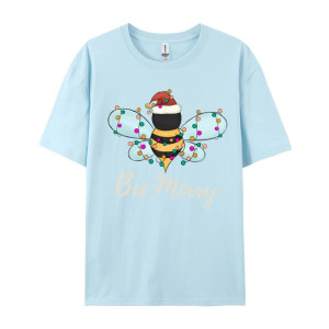 Cute Bee Merry Christmas T-Shirt for Women | Funny Bee Tee