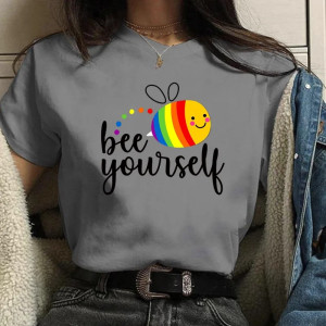 T-shirt Ape Donna "Bee Yourself" | Idea Regalo Originale