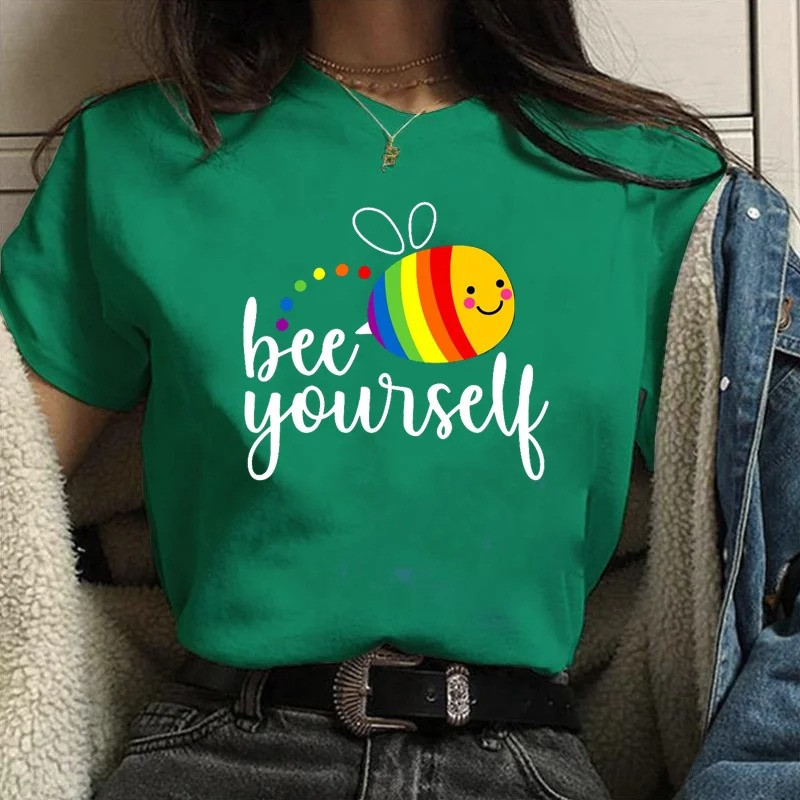 Cute Bee Yourself Rainbow T-Shirt | Unique Bee Lover Gift