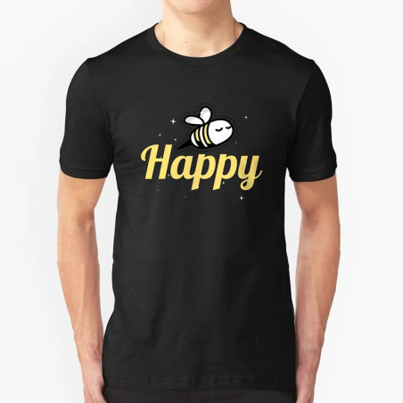 T-Shirt Abeille Homme 'Happy Bee - Happy Mood'