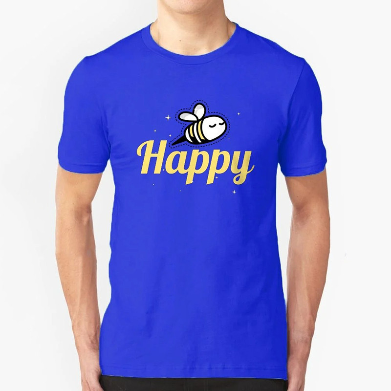 "Happy Mood" Bee T-Shirt | Cute Graphic Tee for Women