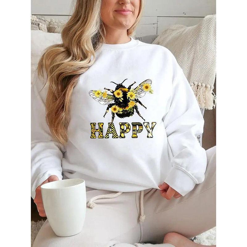 Sweatshirt abeille pour femme Sweatshirt Bee Happy abeille douce