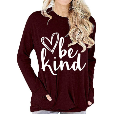 Sweatshirt abeille pour femme Sweatshirt Bee Kind abeille stylisée