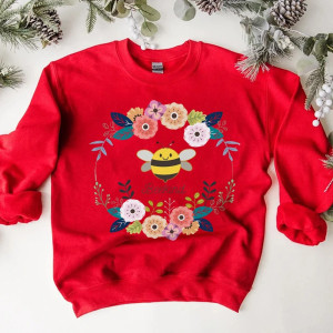Sweatshirt abeille pour femme Hoodie Bee Kind abeille romantique