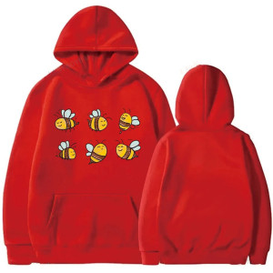 Sudadera de Abeja "Colmena Feliz" – Hoodie Cómodo y Colorido