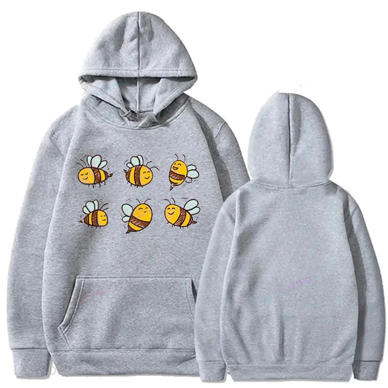 Sweat à Capuche Abeille "Ruche Joyeuse" - Doux et Mignon (7 Couleurs)