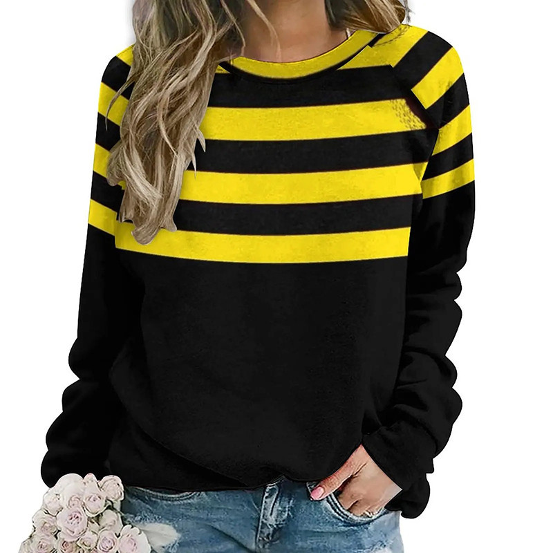 Cute 'Honey Stripes' Bee Sweatshirt | Bee Lover Gift for Women