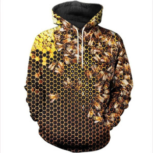 Sweat à Capuche Abeille "Essaim Mystique"