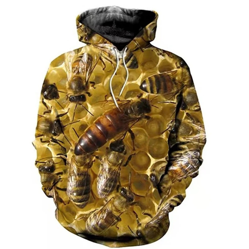Sweat à Capuche Abeille "Reine et Colonie"