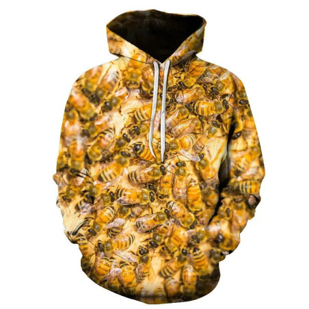 Sweat à Capuche Abeille "Danse du Nectar"
