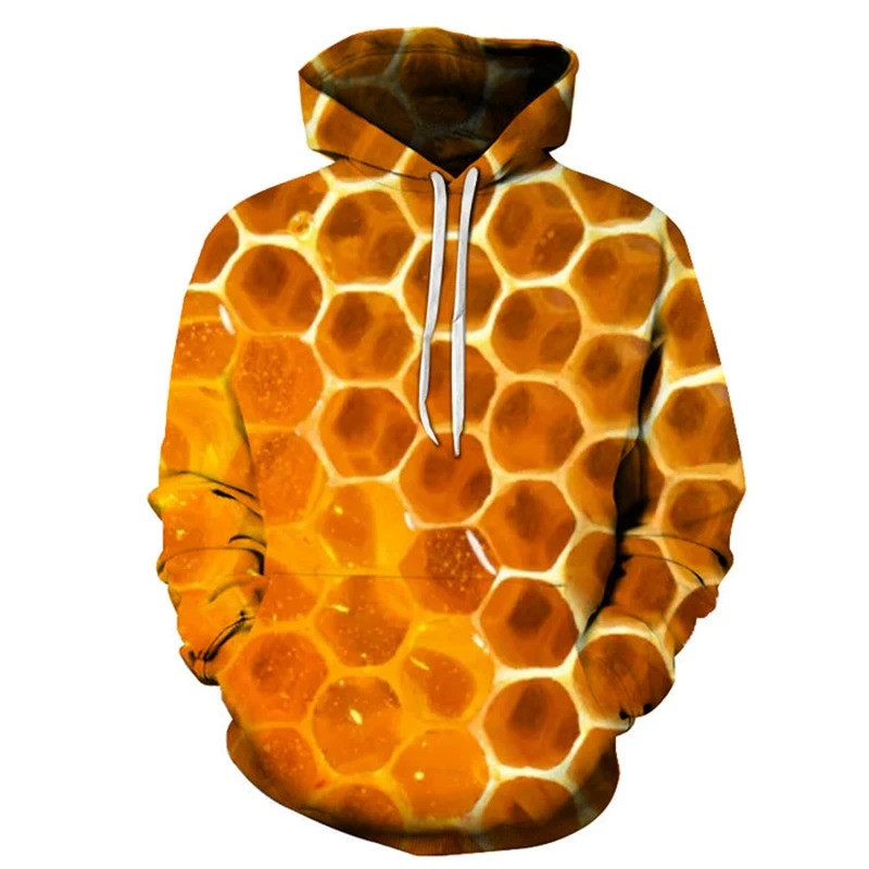 Sweat à Capuche Abeille "Minimalisme Doré"