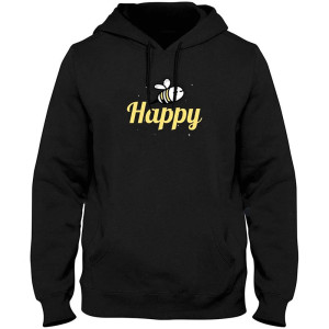 Cute "Happy Buzz" Bee Hoodie - Unique Gift for Bee Lovers