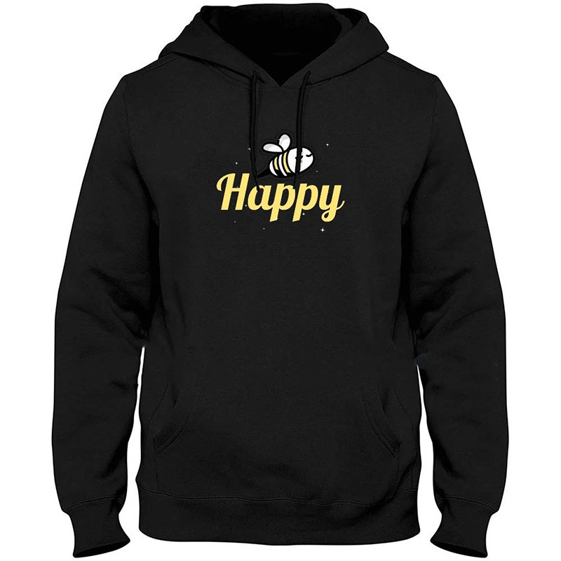 Cute "Happy Buzz" Bee Hoodie - Unique Gift for Bee Lovers
