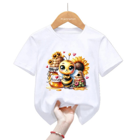T-shirt Abeille pour filles ou garçon "Trésor Mielleux"