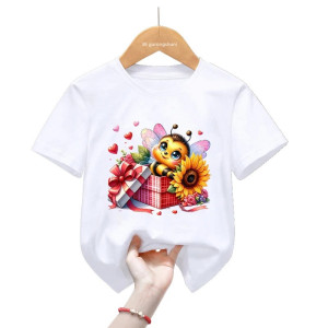 T-shirt Abeille pour filles ou garçon "Cadeau en Fleurs"