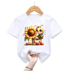 T-shirt Abeille pour filles ou garçon "Butin des Champs"