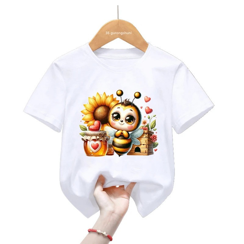 T-shirt Abeille pour filles ou garçon "Trésor Mielleux"
