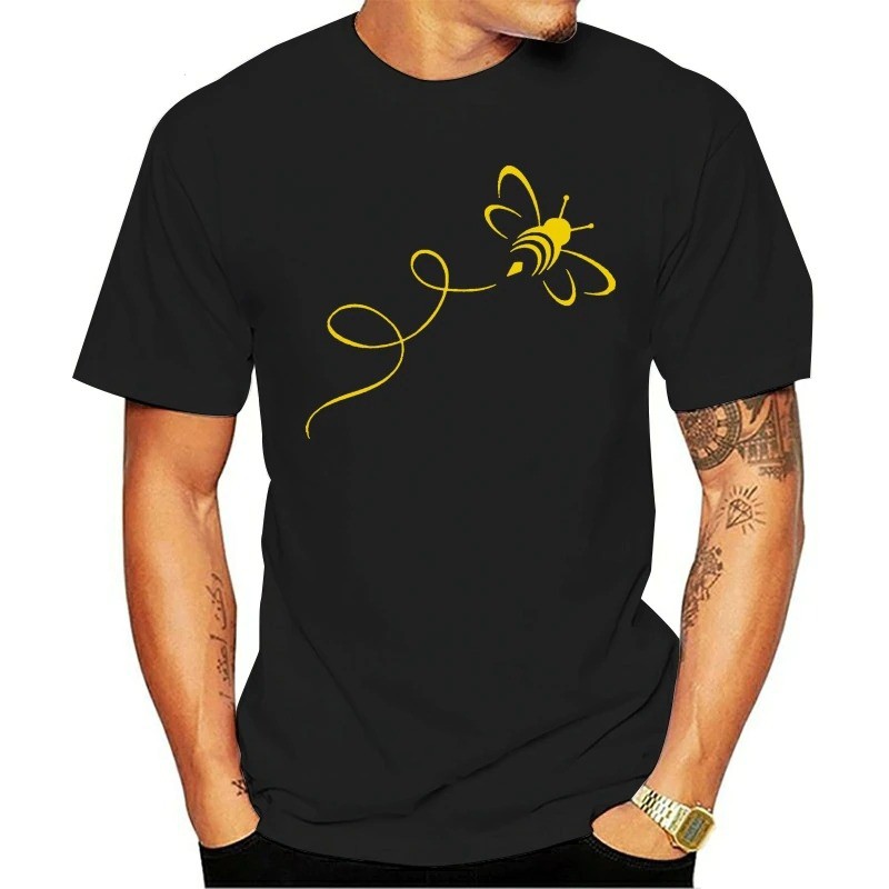 T-Shirt Abeille pour hommes Bumble Bee Noir