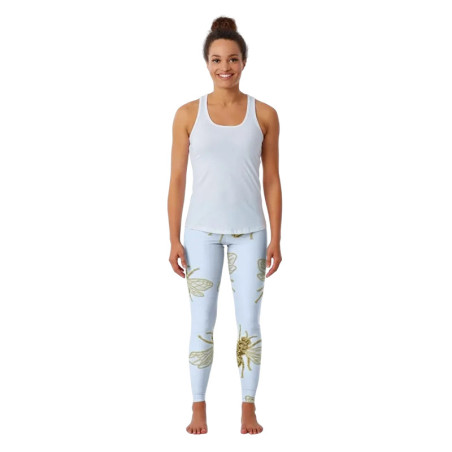 Legging Abeille Dorée Ciel Pastel | Pantalon Yoga Femme