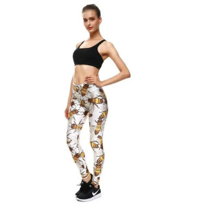 Legging Abeille Butineuse Élégant – Style Mignon & Confortable