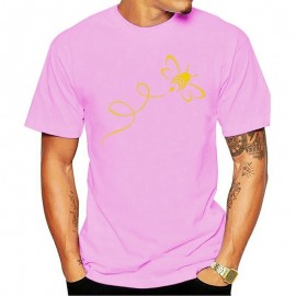 T-Shirt Abeille pour hommes Bumble Bee Rose