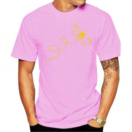 T-Shirt Abeille pour hommes Bumble Bee Rose