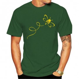 T-Shirt Abeille pour hommes Bumble Bee Vert Kaki