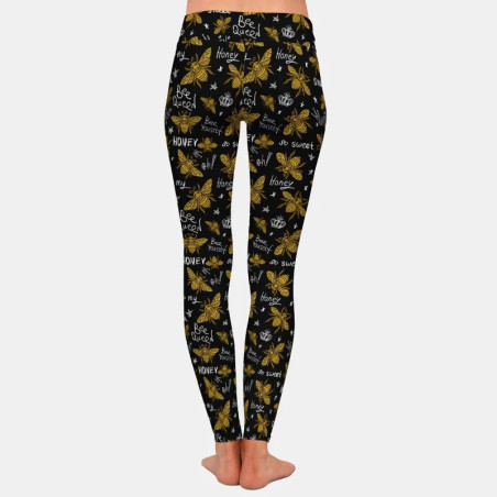 Legging Abeille "Bee Queen" | Extensible & Confortable