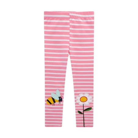 Legging Abeille Douceur Rose pour jeune fille