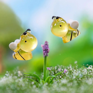Glow-in-the-Dark Resin Bees (20 Pcs) | Cute DIY Decor Gift