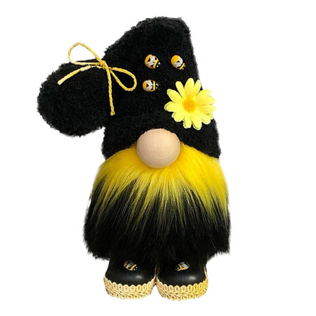 Gnome Abeille en Peluche | Idée Cadeau Déco Nature & Jardin