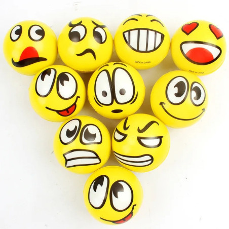 Pelotas Antiestrés "Caras de Abeja" - Pack de 12 | Relax & Diversión