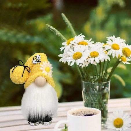 Cute Bee Gnome Decor | Unique Handmade Gift for Bee Lovers