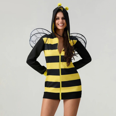 Costume Abeille Féérique avec Ailes et Antennes pour femme