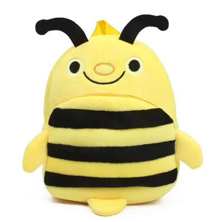 Cute Bee Plush Backpack for Toddlers | Mini Preschool Bag