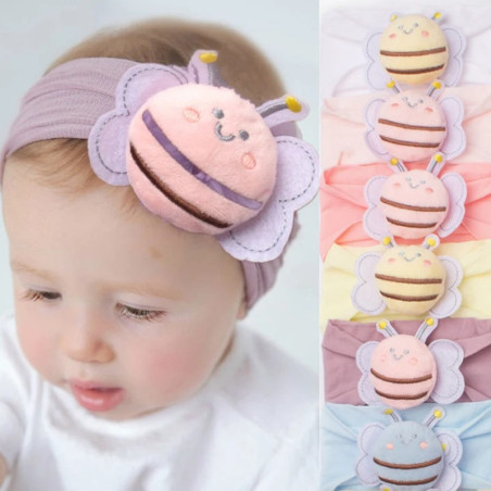 Bandeau élastique abeille pour nouveau-né